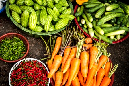 bundle of assorted vegetable lot photo