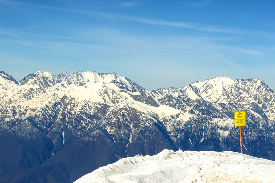 Krasnaya polyana, Russia, Mountain ridge
