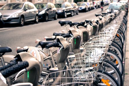 Paris, France, Bikes