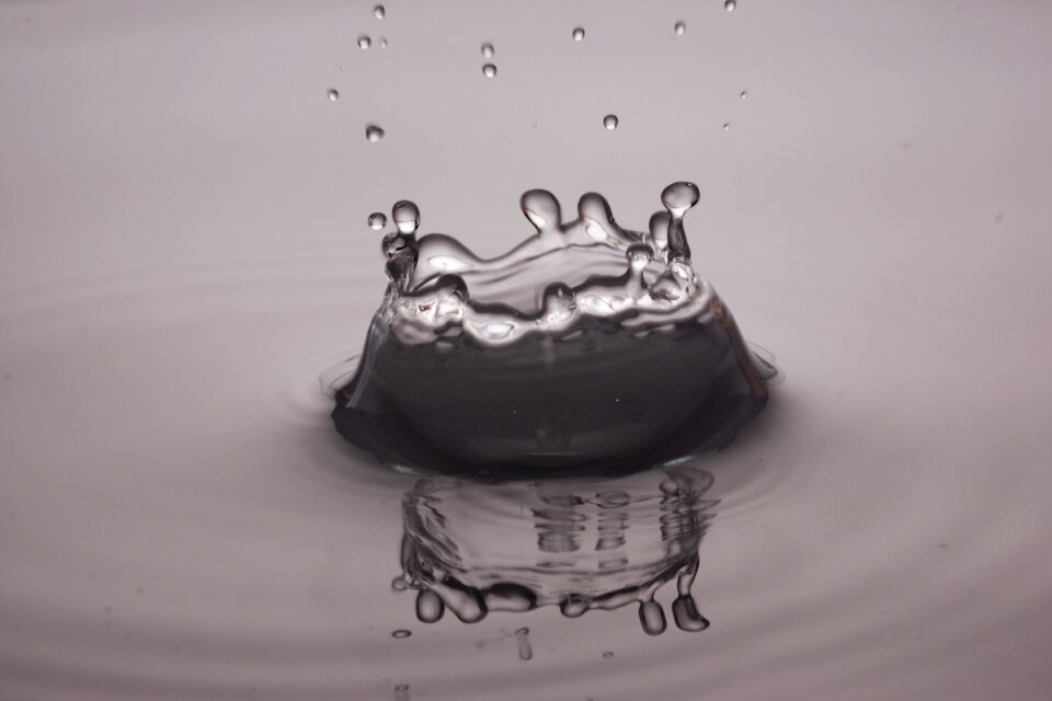 Drop of water macro water