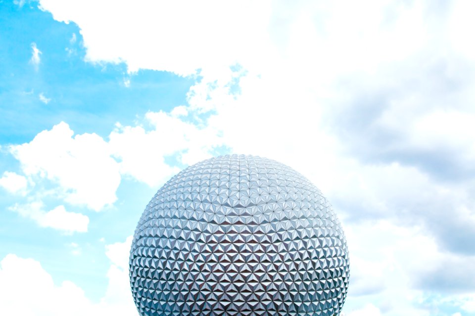 round grey architectural structure