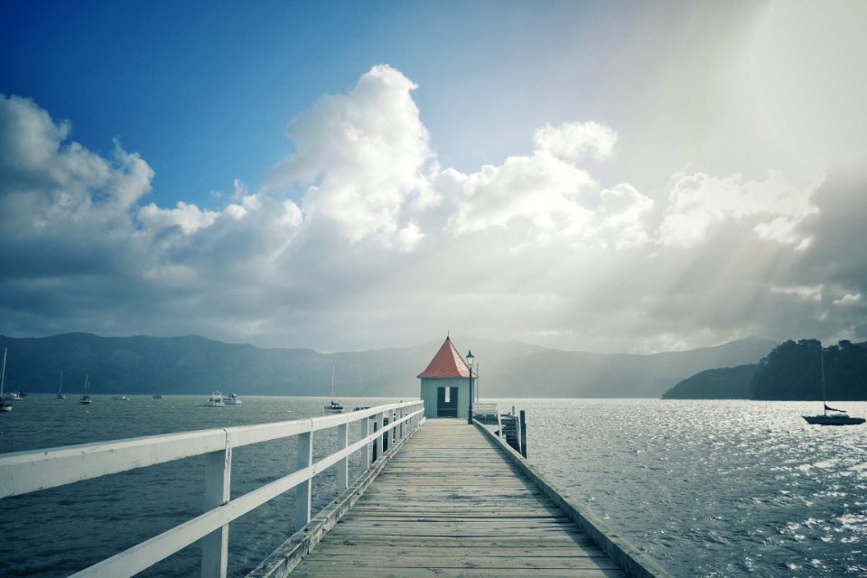 Akaroa, New zeal, In akaroa