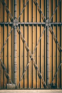 brown metal gate photo