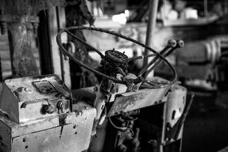 Black and white decay steering photo