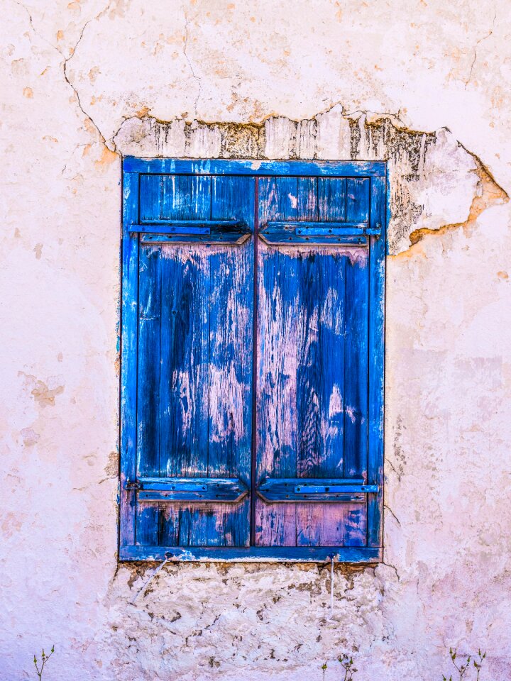 Blue aged weathered