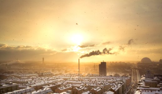 landscape photo of factory