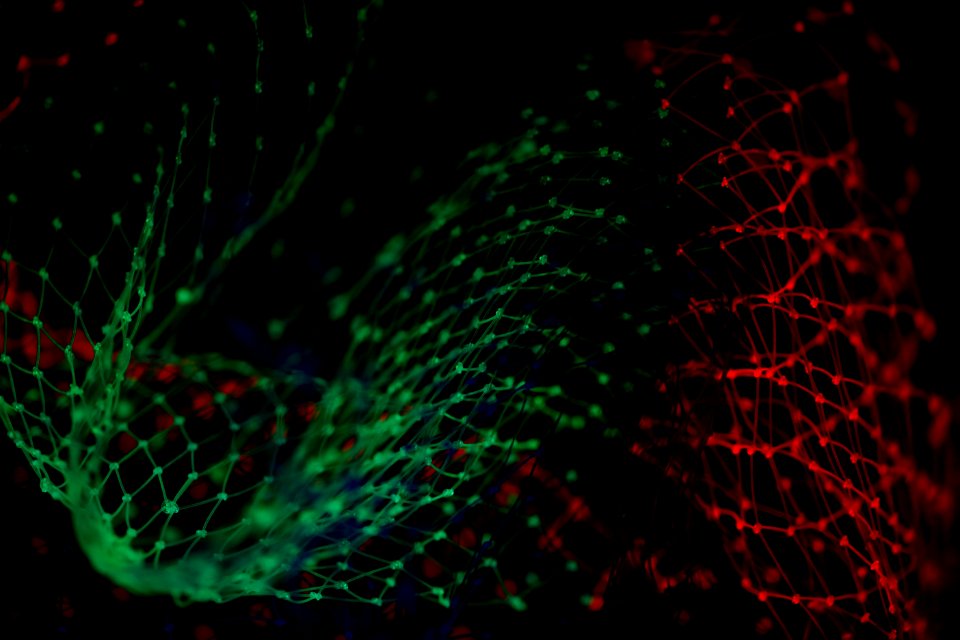 green and red light wallpaper