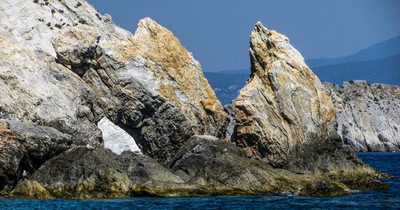 Beach rock sporades photo