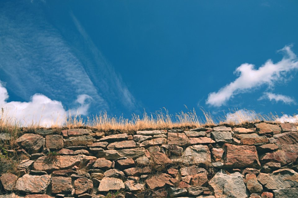 Clouds, Wall, Sky