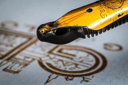 Ink write letters