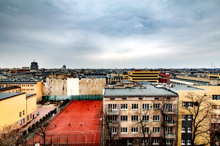 aerial photography of the city