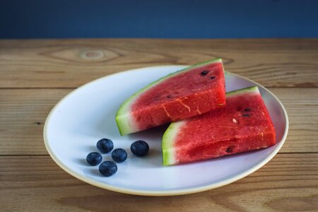 Plate jagoda blueberries