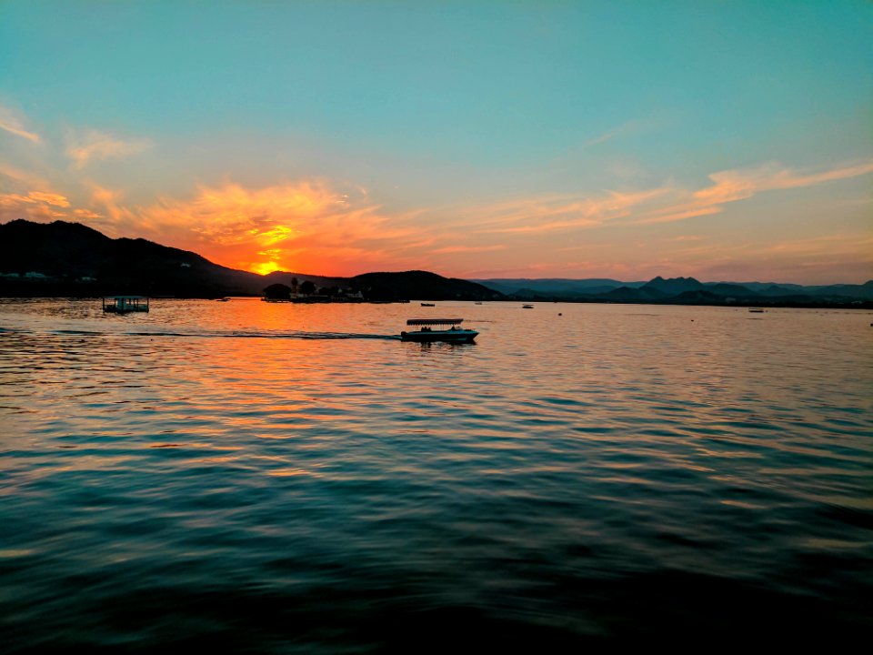 Udaipur, Sunset, Boat