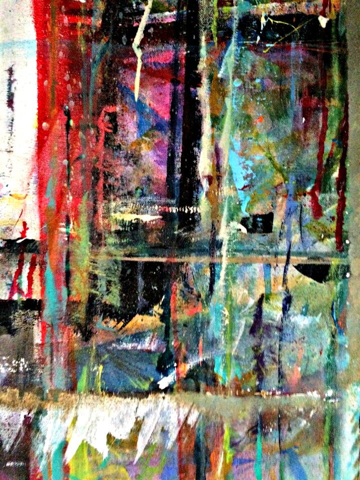 Artwork texture dripping