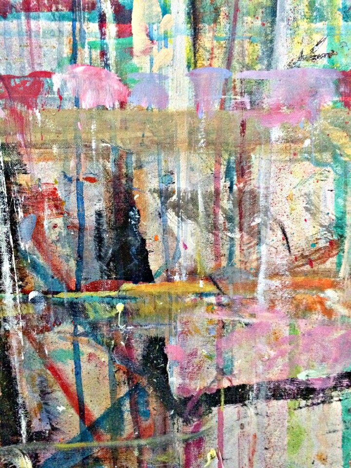 Artwork texture dripping