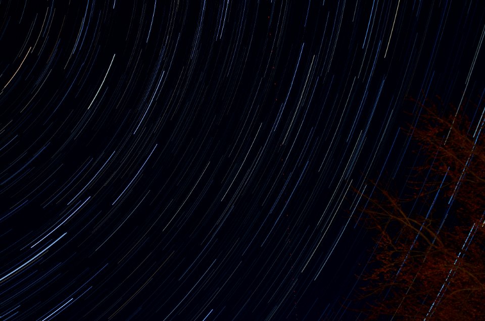 time-lapse photography of stars