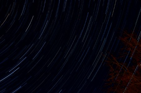 time-lapse photography of stars