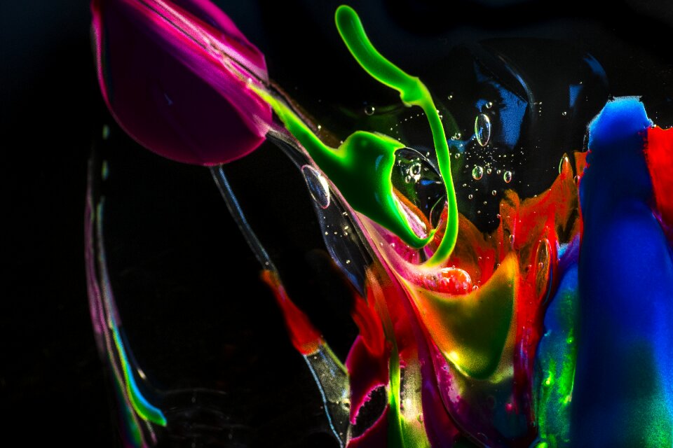 Paint gel art