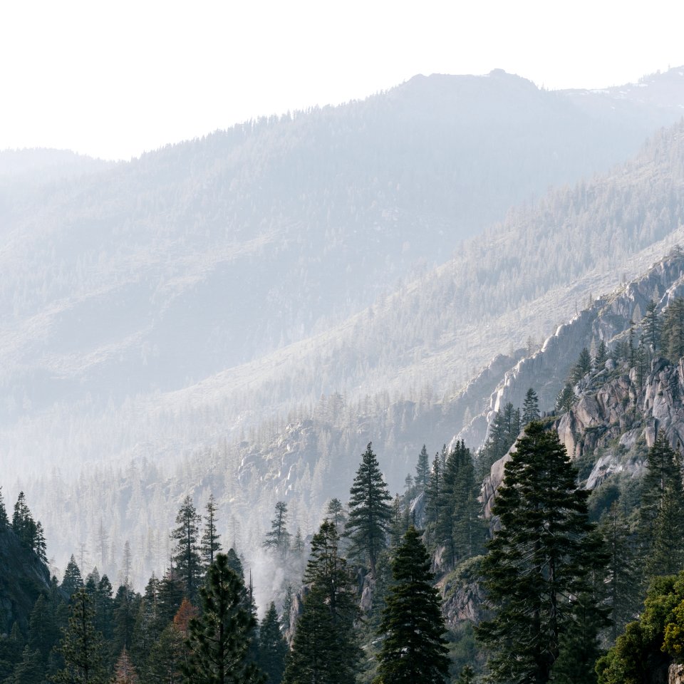 Rocks, Fog, Mist photo