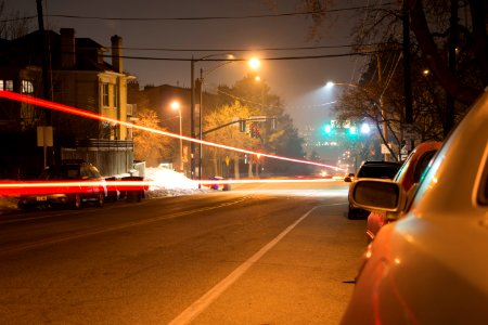 Stoplight, Cars, Road
