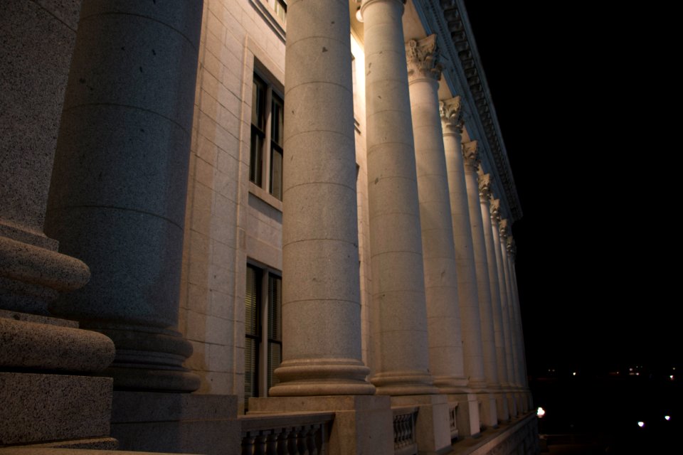 Marble, Night, Pillars