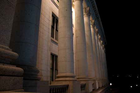 Marble, Night, Pillars photo