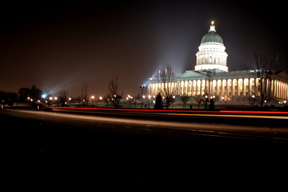 Night photography, Utah, Capital