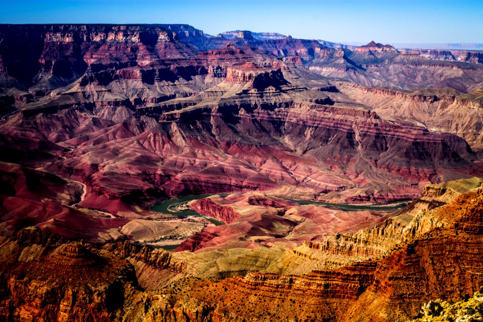 landscape photography of canyon