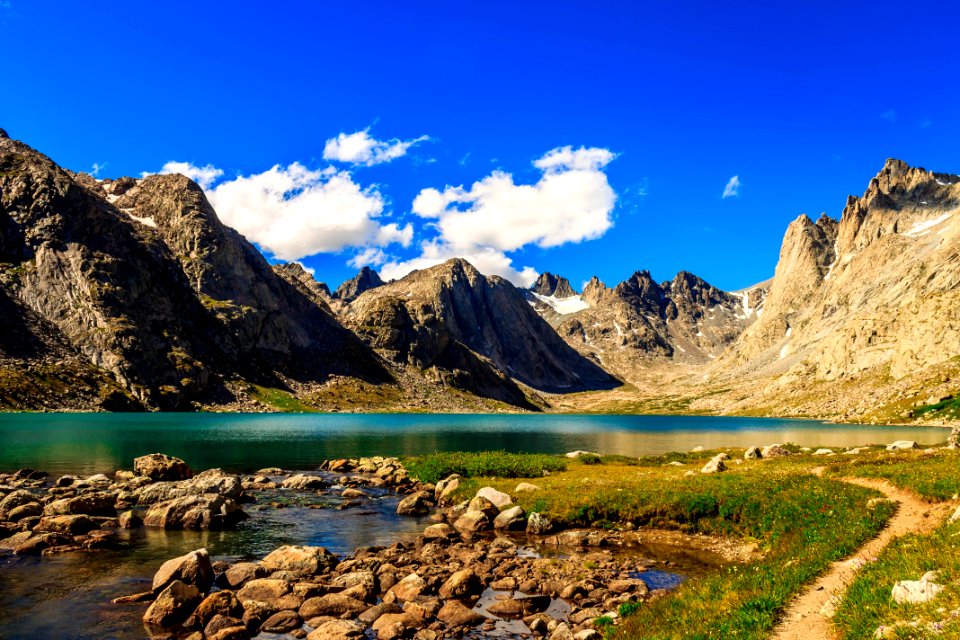Nature, Trail, Blue skies