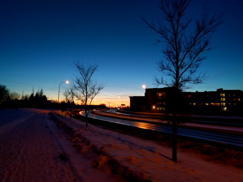 Winter, Winnipeg, Sunset