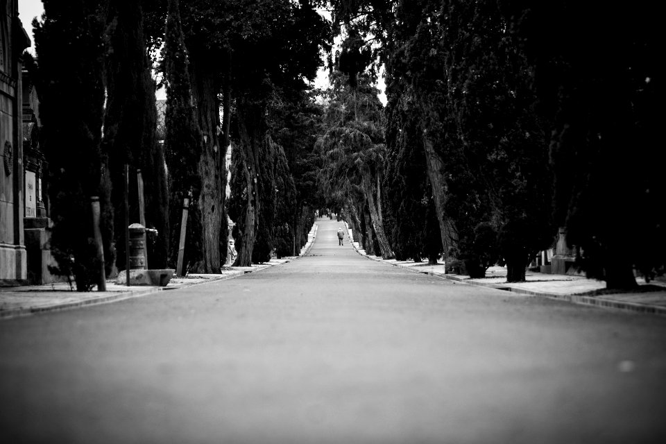 gray concrete road