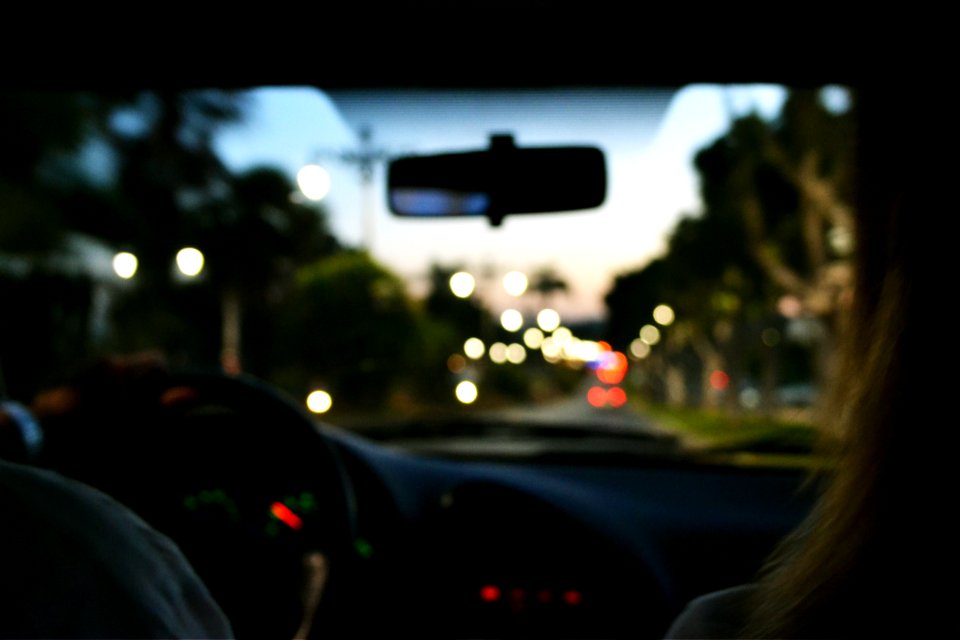Road, Lights, Bokeh