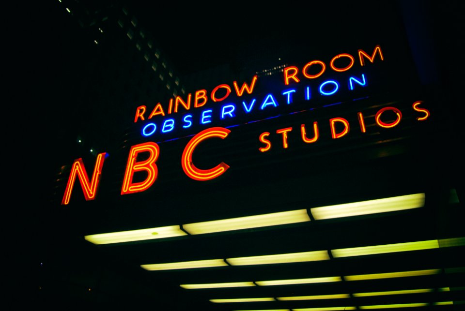 rainbow room observation NBC studios LED light turned on