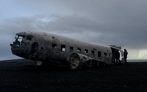 Icel, Solheimas, Plane crash photo