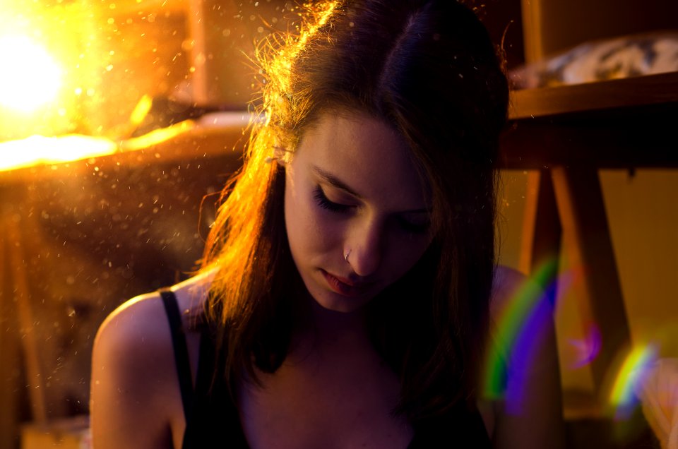 Cute, Portrait, Young woman