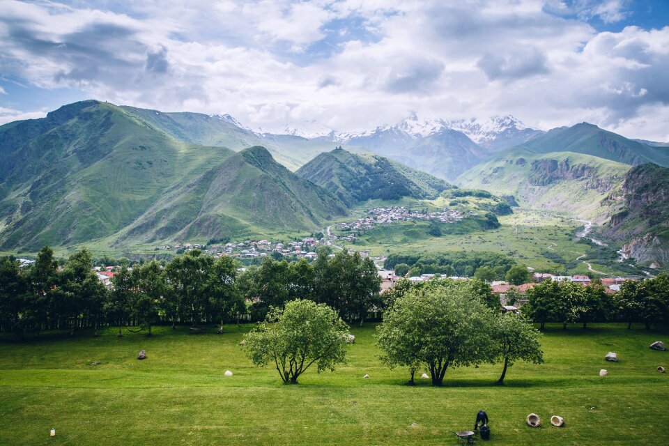 Georgia mountain village landscape