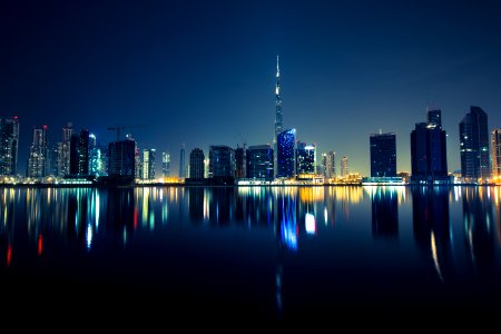 panoramic photography of the city during night photo