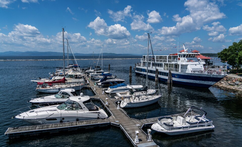 Waterfront water boats photo