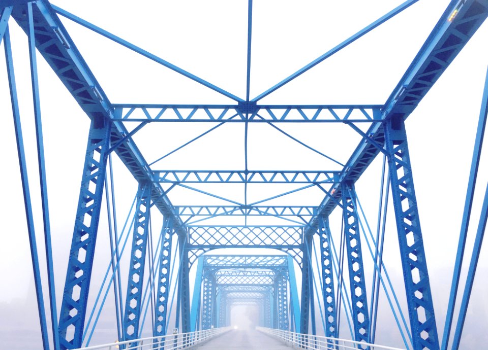 rapids, Blue bridge, United states photo