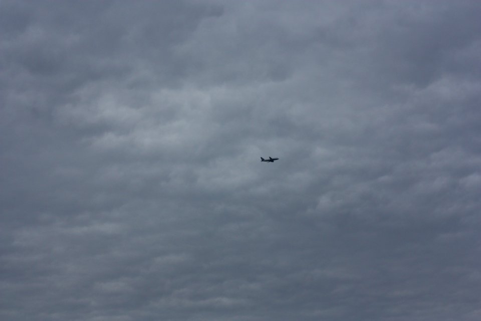 Sky, Clouds, Airplane
