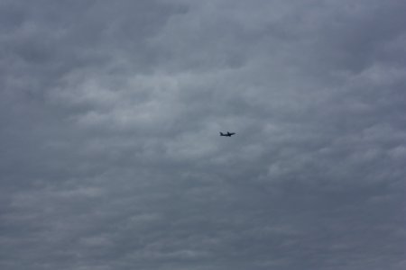 Sky, Clouds, Airplane