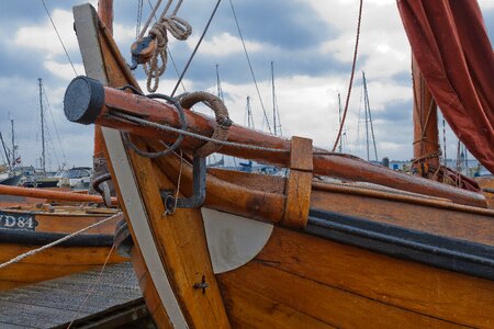 Fishing sailing boat sail