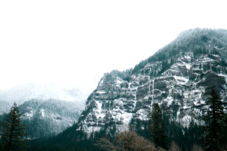 Fog, Mountians, Snow