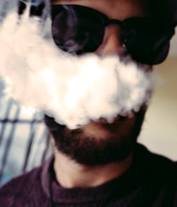 Blur, Cigar, Selfshot photo