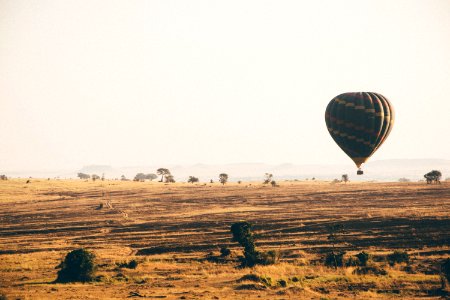 brown hot air balloon during dayime photo