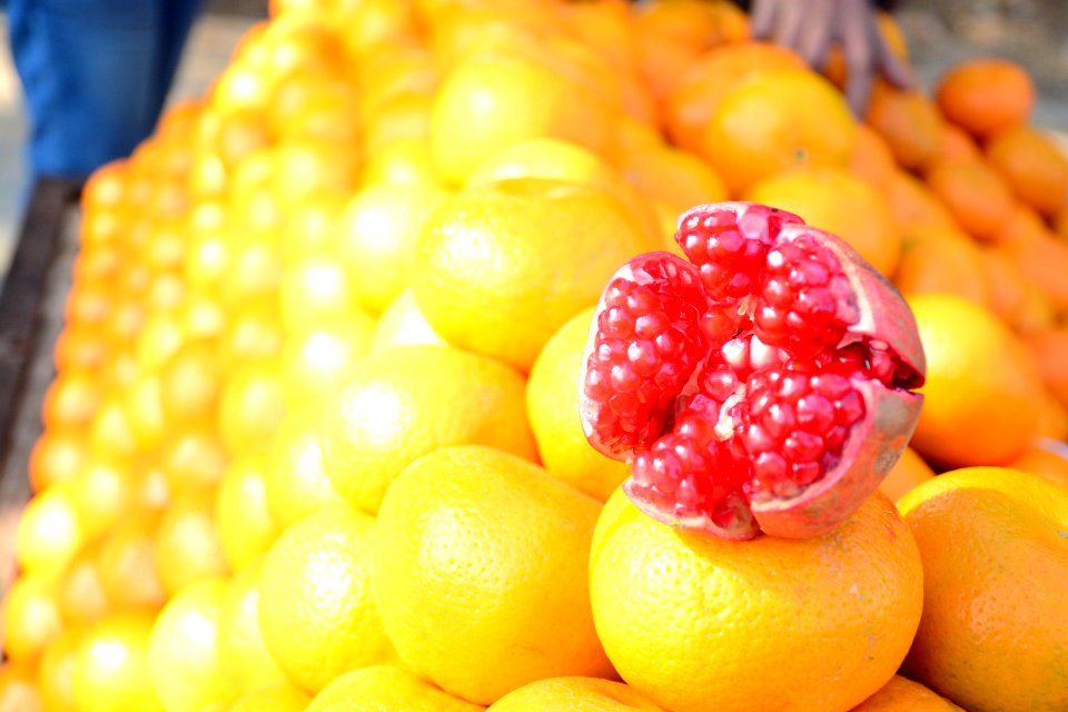 Oranges, Pomegranate, Fruits