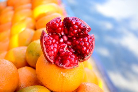 shallow focus photography of yellow and red fruit photo