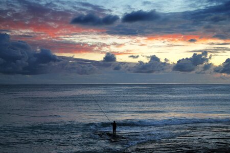 Sunset clouds marine