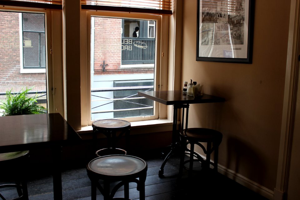brown wooden table