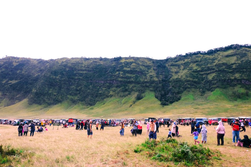 Bromo tengger semeru national park, Indonesia, Crowded